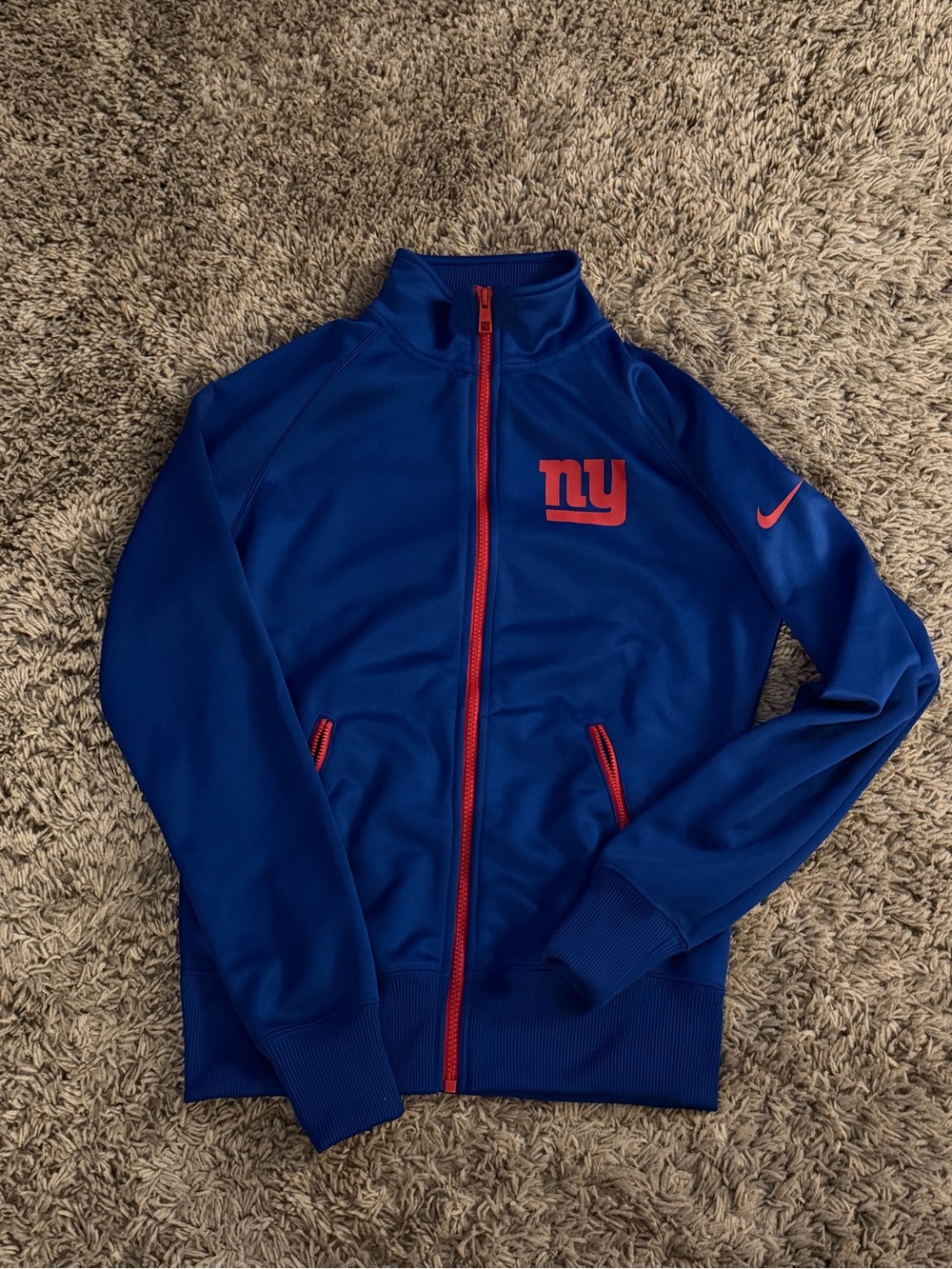 Nike Men’s Royal Blue Jacket with Red Accents